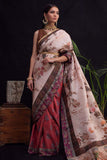 Shamaeel - MUGHAL SARI - Raw Silk & Satin Silk/Raw Silk