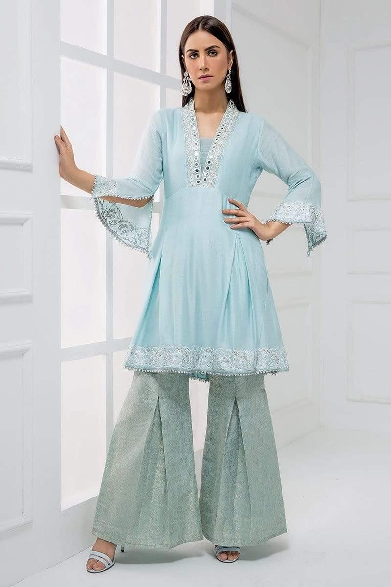 Sadia Aamir - Light Blue Ice Flow - SA-LP06