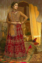 Zahra Ahmad - Red Glory - Red - Velvet - 3 Piece