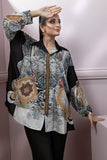 Shamaeel - Silk Embroidered V-neck Shirt with Silk Printed Pants - Studio by TCS