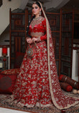Huma Adnan raneesha Lehnga choli Maroon 3 Piece