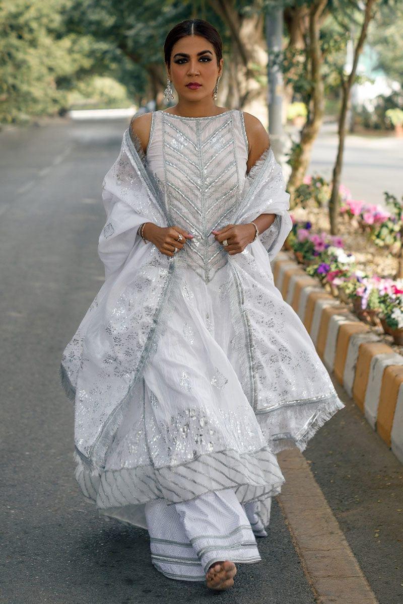 Pinktree - Ras Malai - White - Organza Border - 3 Piece - Studio by TCS