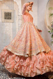 Zahra Ahmad - PEACH GULSHAN - Peach - Multi - 2 Piece