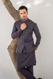 Shahjahan - Wash-&-Wear - Charcoal Grey Waistcoat - 1 Piece