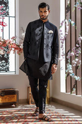 Deepak Perwani - Kurta Pajama & Waistcoat - JKT1356 & MOF1883 - 3 Piece