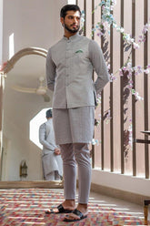 Deepak Perwani - Kurta Pajama & Waistcoat - JKT1359 & MOF1886 - 3 Piece