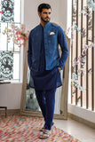 Deepak Perwani - Kurta Pajama & Waistcoat - JKT1357 & MOF1884 - 3 Piece