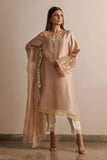Deepak Perwani - Kut294 - Silk - Beige & Off-White - 3 Piece