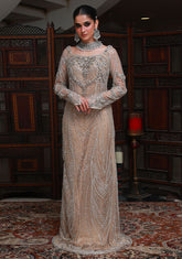 Huma Adnan zaviah Pishwas Champagne 1 Piece