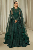 Arif Ashraf - Noor Jehan - Bottle Green - Organza - 3 Piece