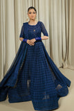 Arif Ashraf - Nissa - Blue - Chiffon - 3 Piece