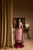 Maria Osama Khan - Zarmina - SHIRT & SHARARA - PINK - ORGANZA & PK RAWSILK - 3 Piece