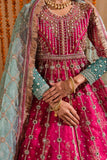 Maria Osama Khan - Kaira - Lehnga - Pink - Organza & Raw Silk - 3 Piece