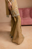 Maria Osama Khan - Sabahat - JACKET & BOTCUT PANT - HAZEL WOOD - ORGANZA & PK RAWSILK - 4 Piece