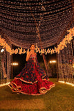 Pinktree - Bomb Shell - Gharara & Choli - Deep Blue & Hot Pink - 2 Piece - Studio by TCS