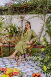 Shehrnaz - SHK-1256 - zehra - Olive green - Cotton Lawn - 2 Piece