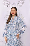 Shehrnaz - SHK-1257 - emma - White / Blue - Swiss lawn - 2 Piece