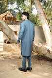 Arif Ashraf - Pacific Blue Kurta Trouser