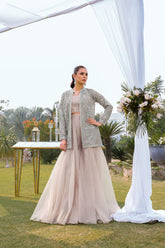 Reema Ahsan - Hareem - Organza - Powder pink - 3 Piece