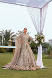Reema Ahsan - Aroosa - Net & Tissue - Beige - 3 Piece