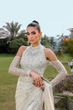 Reema Ahsan - Nurul - Net & Shimmer - Ivory - 3 Piece