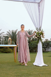 Reema Ahsan - Hira - Silk & Organza - Dusty pink - 2 Piece