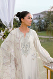 Reema Ahsan - Aleera - Khadi Silk & Organza - Ivory - 3 Piece