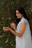 Reema Ahsan - Elina Tissue Silk Suit For Women - White - 3 Piece