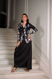 Reema Ahsan - Norey Shamoz Silk Suit For Women - Black - 2 Piece