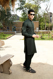 Arif Ashraf - Bottle Green Kurta Shalwar