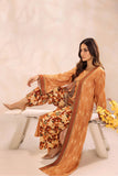 SAFWA - Printed - Orange - Lawn - 2 Piece - Stitched