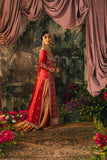 Shehrnaz - SHK-1209 - laila bridal - Red - Kamdani Chiffon - 3 Piece - Studio by TCS
