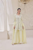Rubys Couture - Shahi Shesha Silk Suit For Women - Yellow - 3 Piece