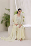 Rubys Couture - Shahi Shesha Silk Suit For Women - Yellow - 3 Piece