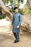 Arif Ashraf - Pacific Blue Kurta Trouser