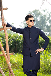 Arif Ashraf - Boski Navy Blue Waistcoat