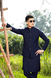 Arif Ashraf - Navy Blue Waistcoat
