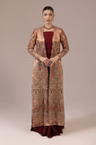 Malook - Cinnamon - Rust & Maroon - Tissue & Raw Silk - 3 Piece - UnStitch