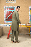 Arif Ashraf - Army Green Kurta Shalwar