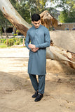 Arif Ashraf - Pacific Blue Kurta Trouser