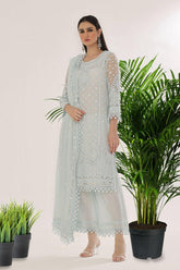 Rizwan Beyg - Hayat Ice Blue - Cotton Net - Ice Blue - 2 Piece