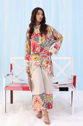 Musferah Saad - Twist of Bloom - Ivory - Silk - 2 Piece