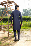 Arif Ashraf - Boski Navy Blue Kurta Trouser