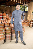 Arif Ashraf - Grey Kurta Trouser with Waistcoat