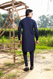 Arif Ashraf - Navy Blue Kurta Trouser