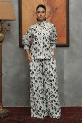 Huma Adnan - Meher - Paper silk - Creame - 2 Piece