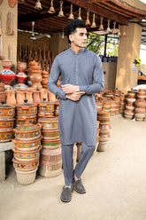 Arif Ashraf - Grey Kurta Trouser