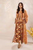 SAFWA - Printed - Orange - Lawn - 2 Piece - Stitched