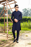 Arif Ashraf - Navy Blue Kurta Trouser