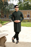 Arif Ashraf - Bottle Green Kurta Trouser